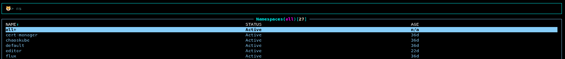 Namespace switching